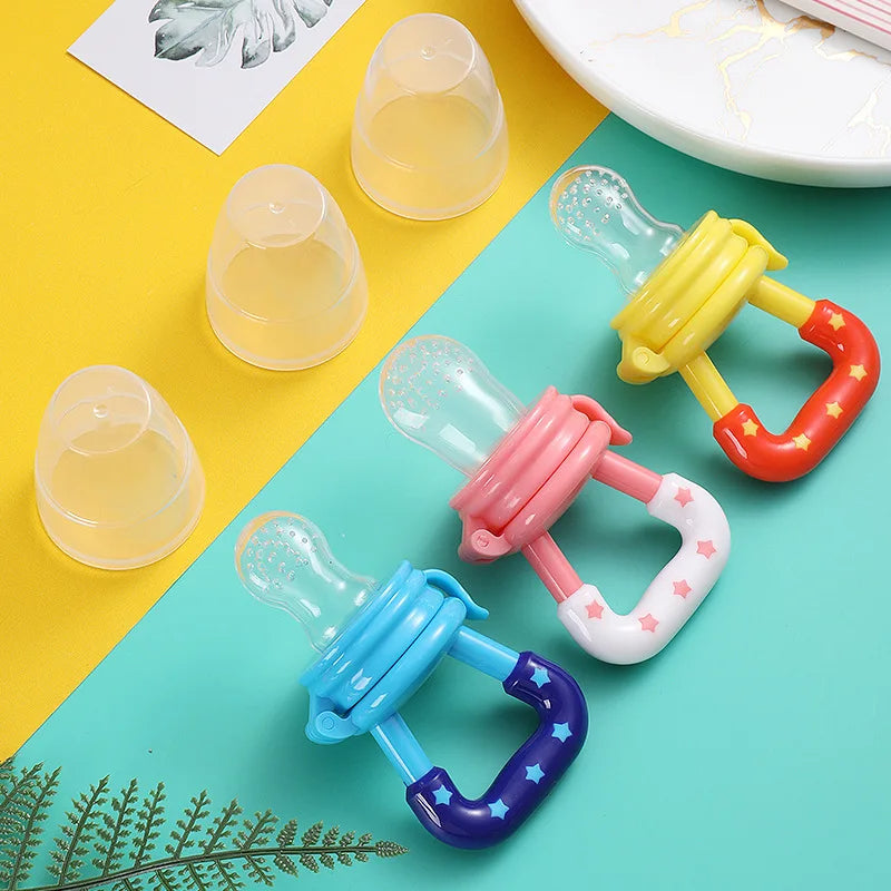 Baby Food Feeder Pacifiers Silicone Teether - Online Buy Kar