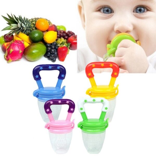 Baby Food Feeder Pacifiers Silicone Teether - Online Buy Kar