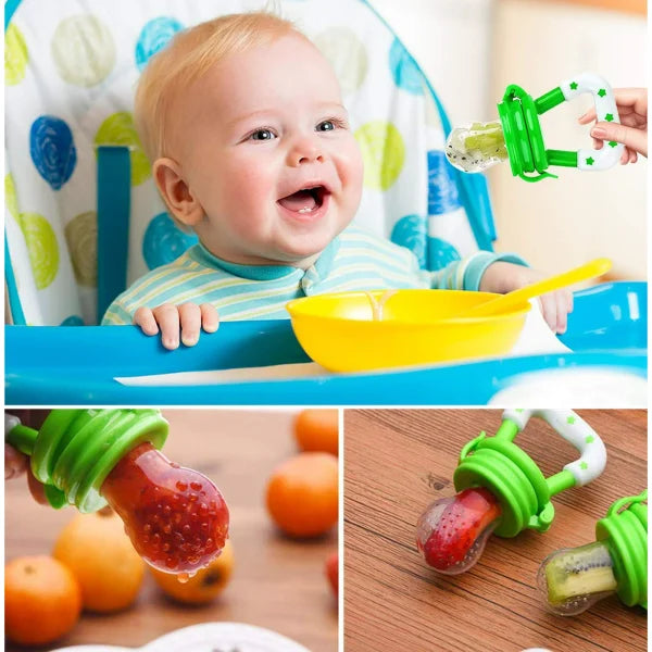 Baby Food Feeder Pacifiers Silicone Teether - Online Buy Kar
