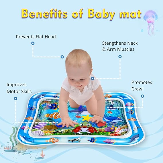 Inflatable Leakproof Water Mat For Baby - Online Buy Kar