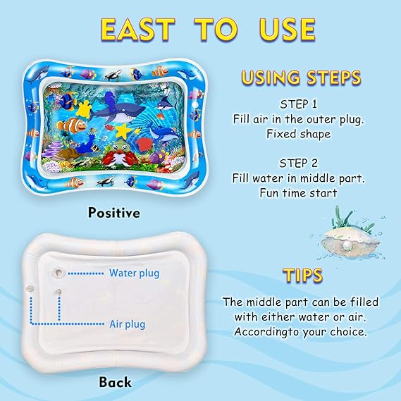 Inflatable Leakproof Water Mat For Baby - Online Buy Kar